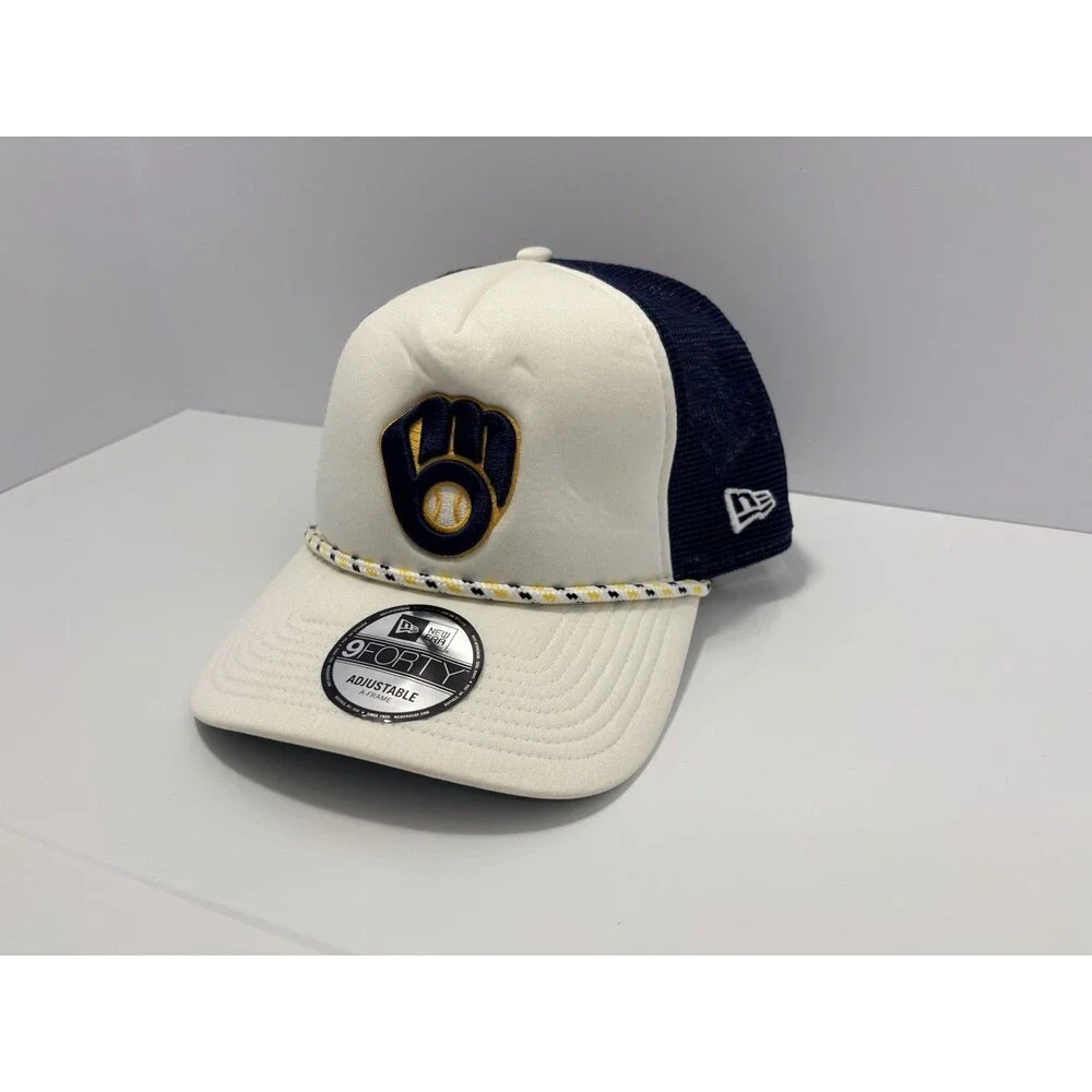 MLB Milwaukee Brewers New Era 9FORTY Adjustable M-Crown Spring Training Cap Hat